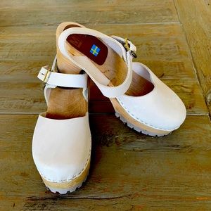 Mia Swedish Abba Abby Clogs Old Pink Beige NEW EU 36 US 6